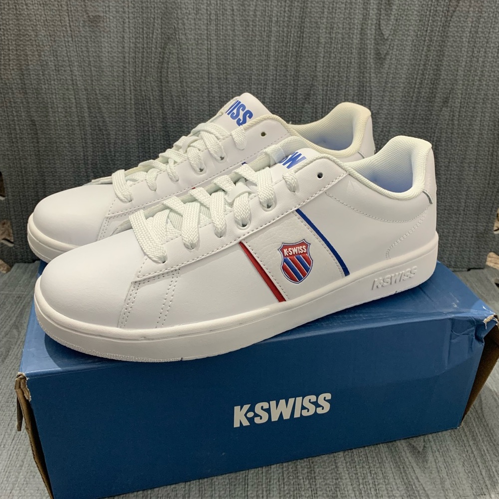K-Swiss Men's Court Vittora Sneaker Size 10.5 White 06963-113 New classic Shoes